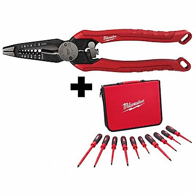 Combo Pliers 7IN1 10PC Insul driver Set