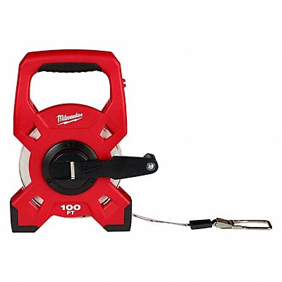 Steel Open Reel Long Tape Measure 100Ft.