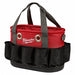 Bag Oval 24 Pockets Red/Black 10-3/8 H