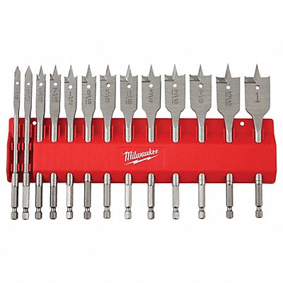 Flat Boring Bit 13pc Set