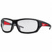 Safety Glasses Black Frame Clear Lens