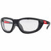 Safety Glasses Black Frame Clear Lens