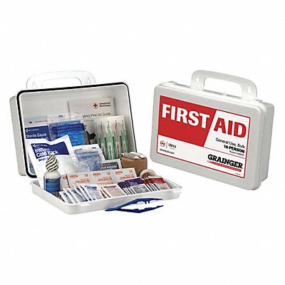 First Aid Kit Plastic 2-3/8 Hx6-5/16 W