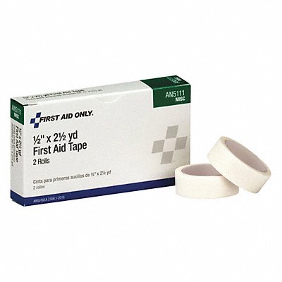 First Aid Tape White 1/2 W L PK2