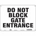 Safety Sign 10 in x 14 in Aluminum