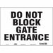 Safety Sign 10 in x 14 in Vinyl