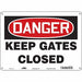 Safety Sign 10 in x 14 in Aluminum