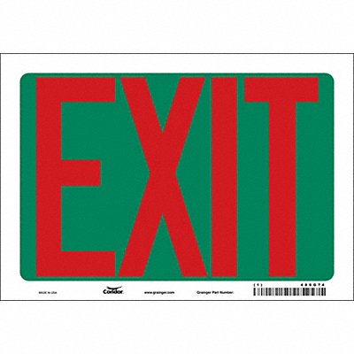 Safety Sign 7 in x 10 in Vinyl