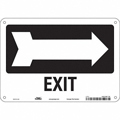 Safety Sign 7 in x 10 in Aluminum
