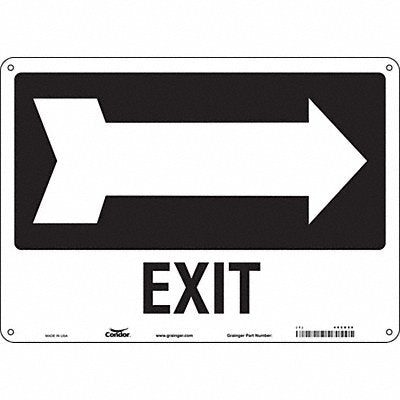 Safety Sign 10 in x 14 in Aluminum