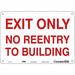 Safety Sign 7 in x 10 in Aluminum