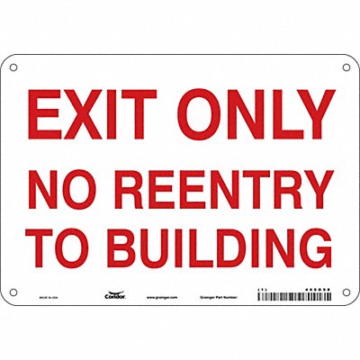 Safety Sign 7 in x 10 in Polyethylene