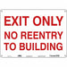 Safety Sign 10 in x 14 in Polyethylene