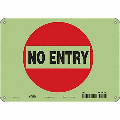 Safety Sign 14 inx10 in Glow Vinyl