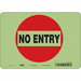 Safety Sign 14 inx10 in Glow Vinyl
