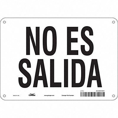 Safety Sign 7 in x 10 in Aluminum
