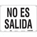 Safety Sign 10 in x 14 in Aluminum