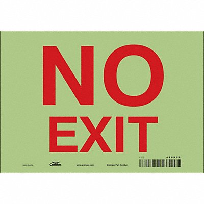 K2119 Safety Sign 7 in x 10 in Glow Vinyl