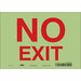 K2119 Safety Sign 7 in x 10 in Glow Vinyl