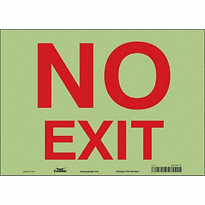 K2119 Safety Sign 10 in x 14 in Glow Vinyl