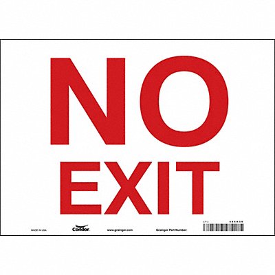J7055 Safety Sign 10 in x 14 in Vinyl