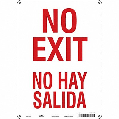 Safety Sign 14 in x 10 in Polyethylene