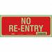 Safety Sign 5 in x 12 in Glow Vinyl