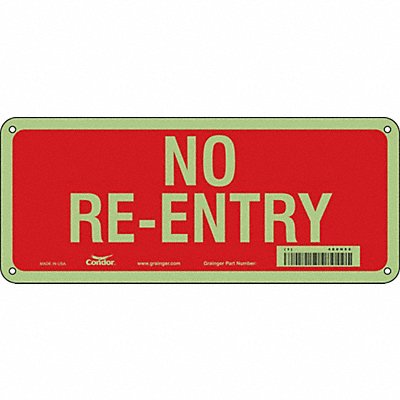 Safety Sign 5 in x 12 in Aluminum
