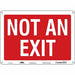 Safety Sign 10 in x 14 in Polyethylene