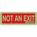 Safety Sign 3 1/2 x 10 in Polyethylene