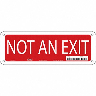 Safety Sign 3 1/2 x 10 in Polyethylene