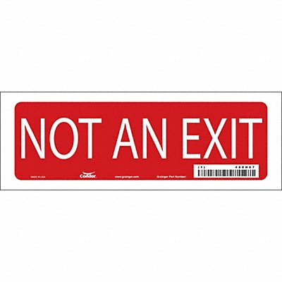 Safety Sign 3 1/2 in x 10 in Vinyl