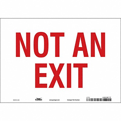 Safety Sign 7 in x 10 in Vinyl