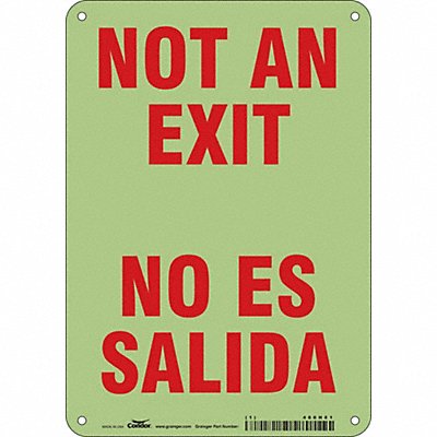 Safety Sign 10 in x 7 in Polyethylene