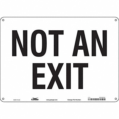 Safety Sign 10 in x 14 in Aluminum