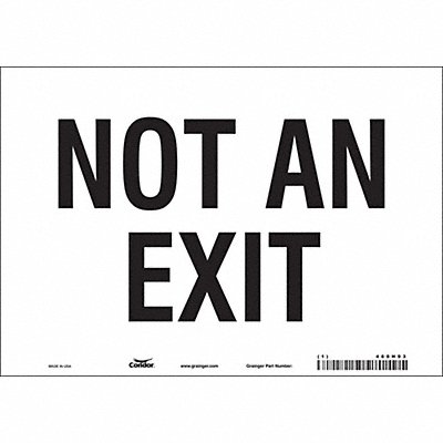 Safety Sign 7 in x 10 in Vinyl
