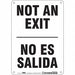 Safety Sign 10 in x 7 in Polyethylene