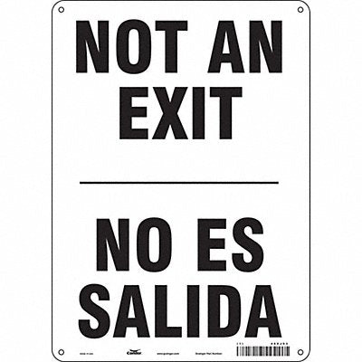 Safety Sign 14 in x 10 in Polyethylene