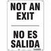 Safety Sign 14 in x 10 in Polyethylene