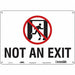 Safety Sign 10 in x 14 in Aluminum