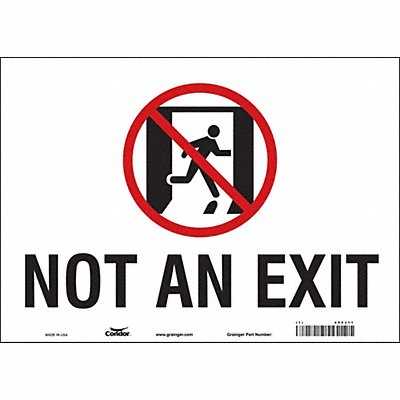 Safety Sign 10 in x 14 in Vinyl