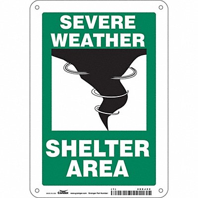 K1737 Safety Sign 10 in x 7 in Aluminum
