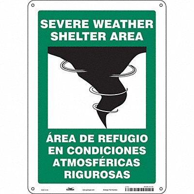Safety Sign 14 in x 10 in Aluminum