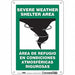 Safety Sign 10 in x 7 in Polyethylene