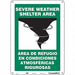 Safety Sign 14 in x 10 in Polyethylene