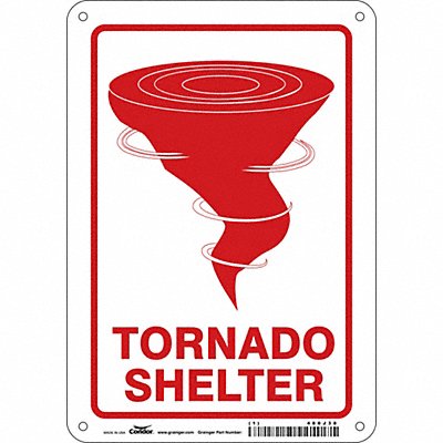 K1739 Safety Sign 10 in x 7 in Aluminum