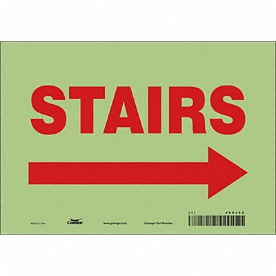 Safety Sign 7 in x 10 in Glow Vinyl