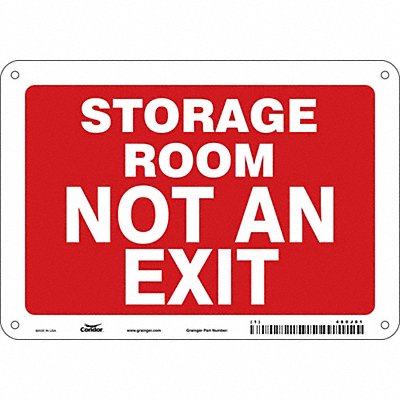 Safety Sign 7 in x 10 in Aluminum
