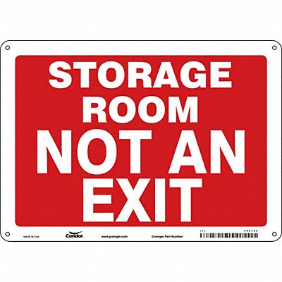 Safety Sign 10 in x 14 in Aluminum