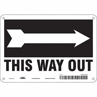 Safety Sign 7 in x 10 in Aluminum